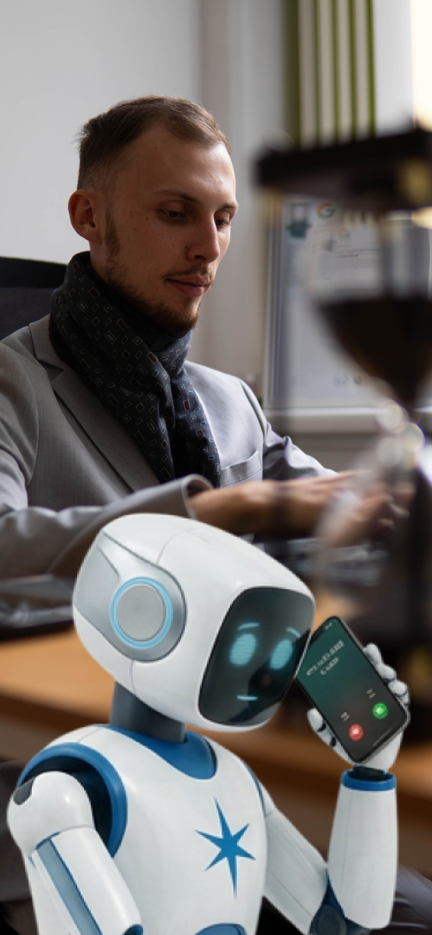 A render of three white cylindrical columns, against a warm creme background
